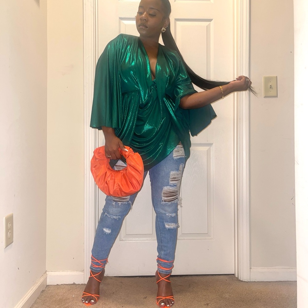Emerald Green Mini Dress